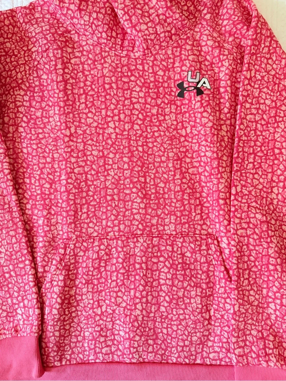 Under Armour Pink Patterned Kids Hoodie